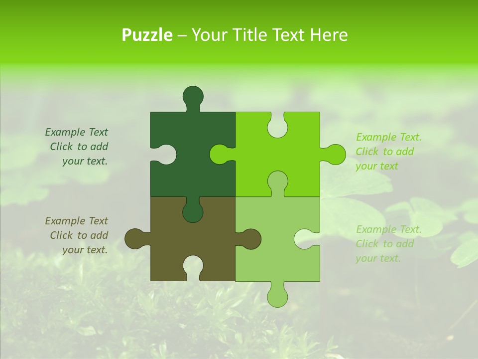 Woods Clover Nature PowerPoint Template