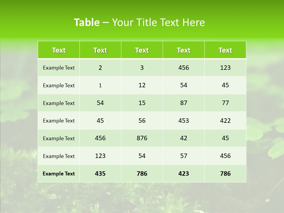 Woods Clover Nature PowerPoint Template