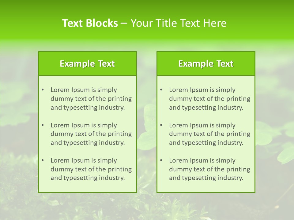 Woods Clover Nature PowerPoint Template