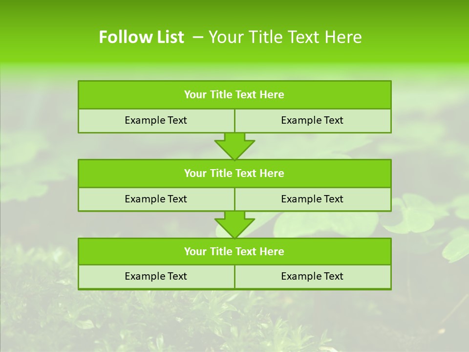 Woods Clover Nature PowerPoint Template