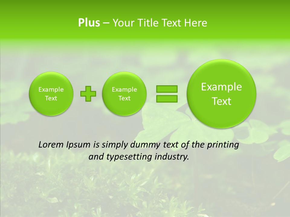 Woods Clover Nature PowerPoint Template