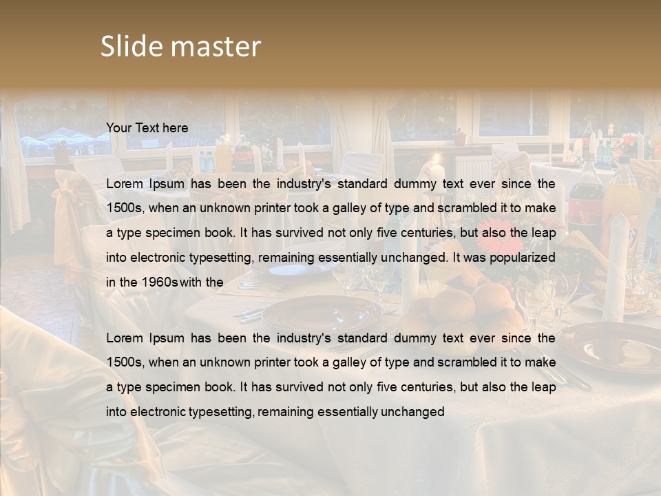 Wine Tablecloth Holiday PowerPoint Template