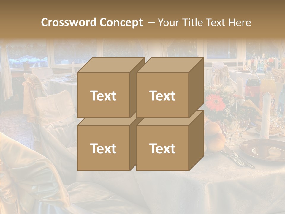 Wine Tablecloth Holiday PowerPoint Template