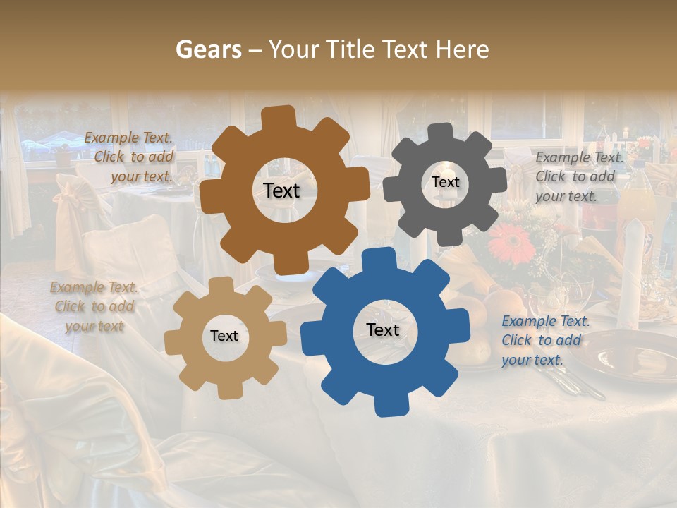 Wine Tablecloth Holiday PowerPoint Template