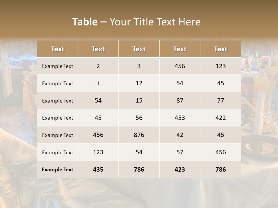 Wine Tablecloth Holiday PowerPoint Template