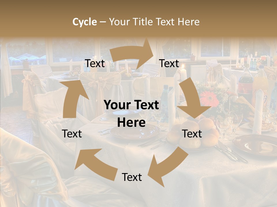 Wine Tablecloth Holiday PowerPoint Template