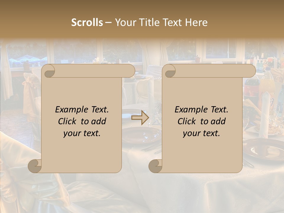 Wine Tablecloth Holiday PowerPoint Template