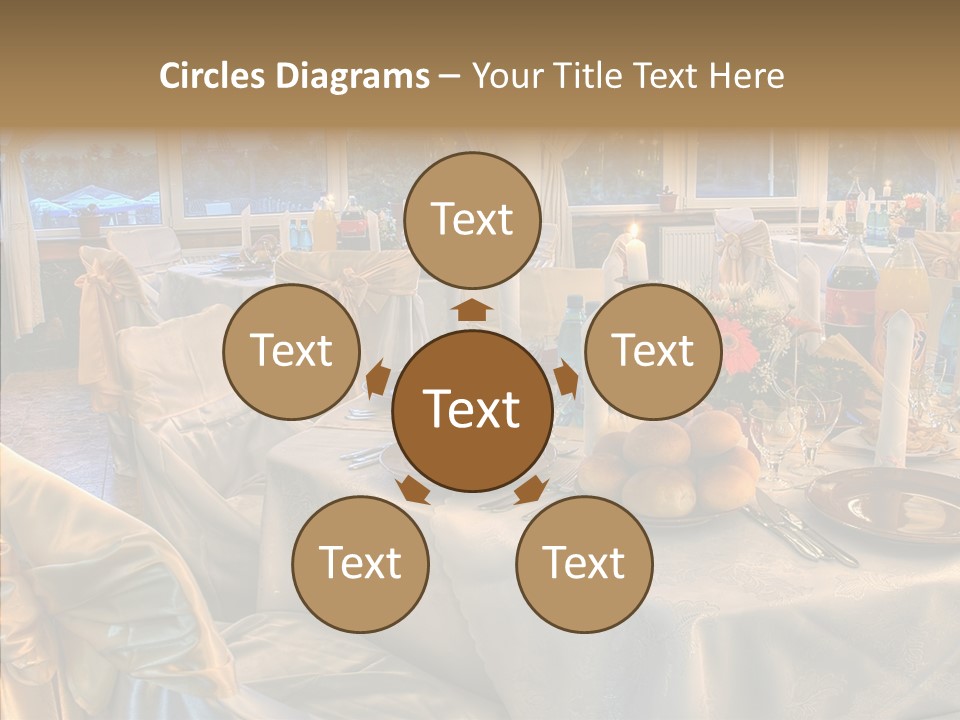 Wine Tablecloth Holiday PowerPoint Template