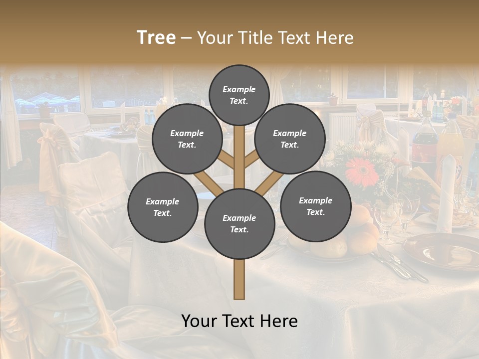 Wine Tablecloth Holiday PowerPoint Template