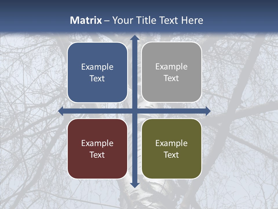 Plant Tree Black PowerPoint Template