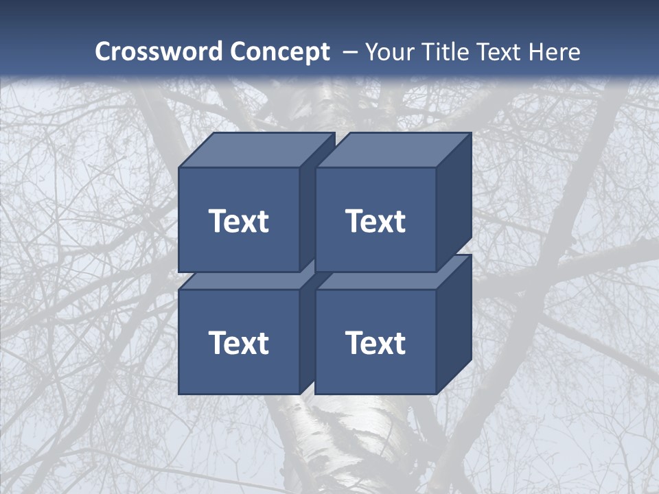 Plant Tree Black PowerPoint Template
