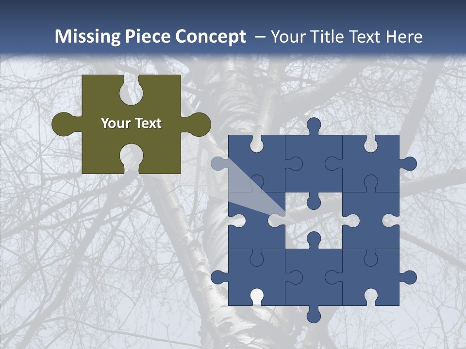 Plant Tree Black PowerPoint Template