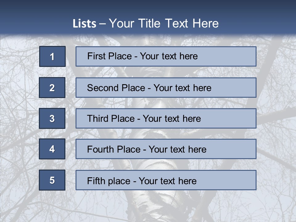 Plant Tree Black PowerPoint Template
