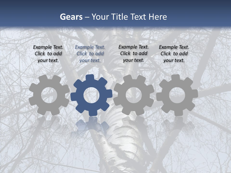 Plant Tree Black PowerPoint Template