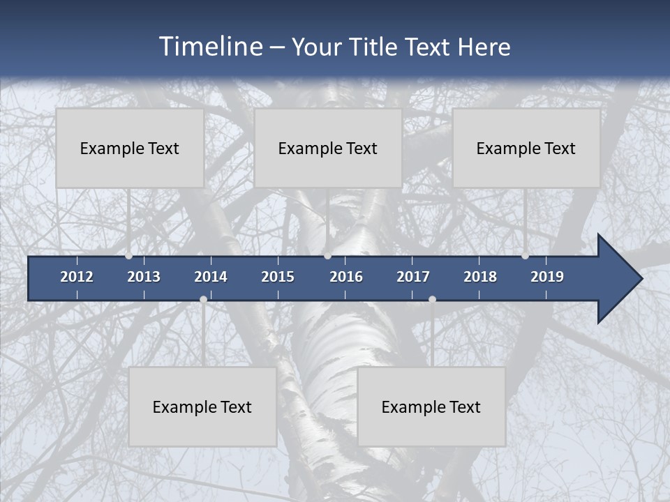 Plant Tree Black PowerPoint Template
