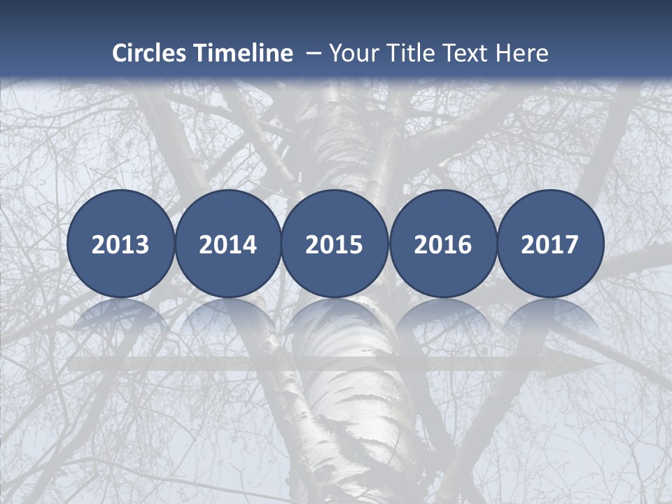 Plant Tree Black PowerPoint Template