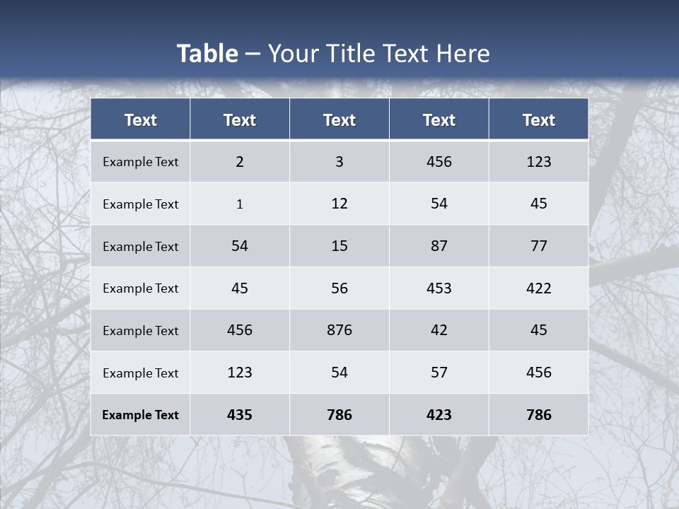 Plant Tree Black PowerPoint Template