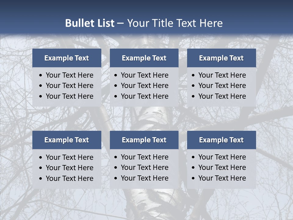 Plant Tree Black PowerPoint Template