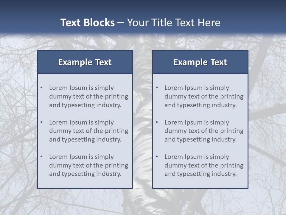 Plant Tree Black PowerPoint Template