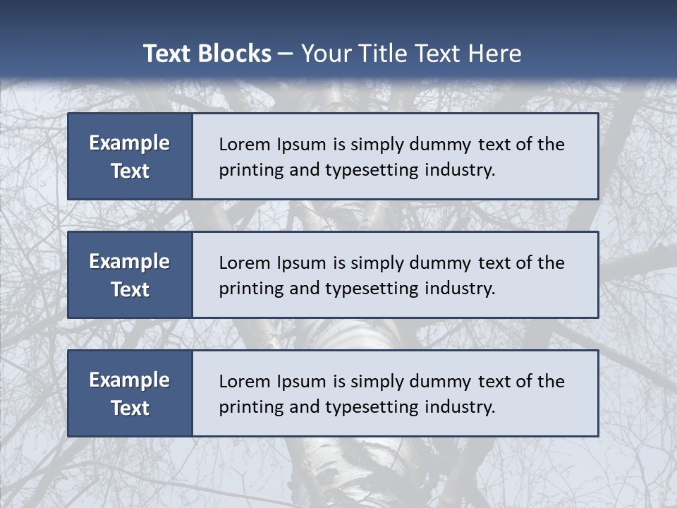 Plant Tree Black PowerPoint Template