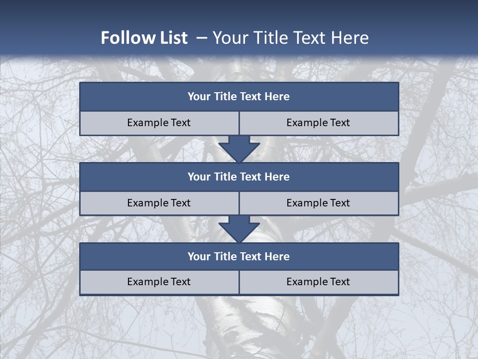 Plant Tree Black PowerPoint Template