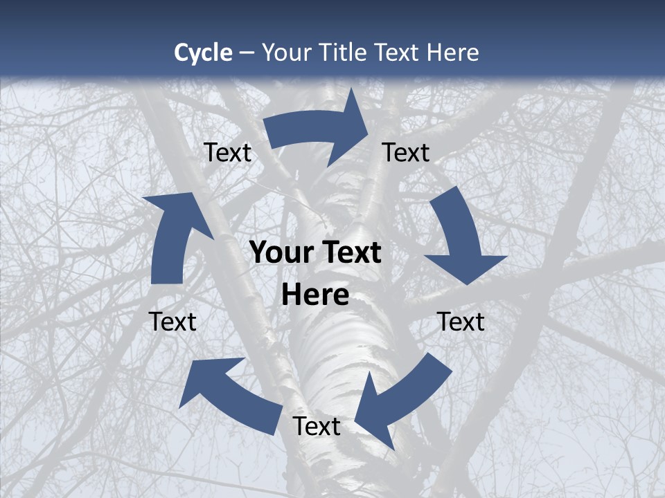Plant Tree Black PowerPoint Template