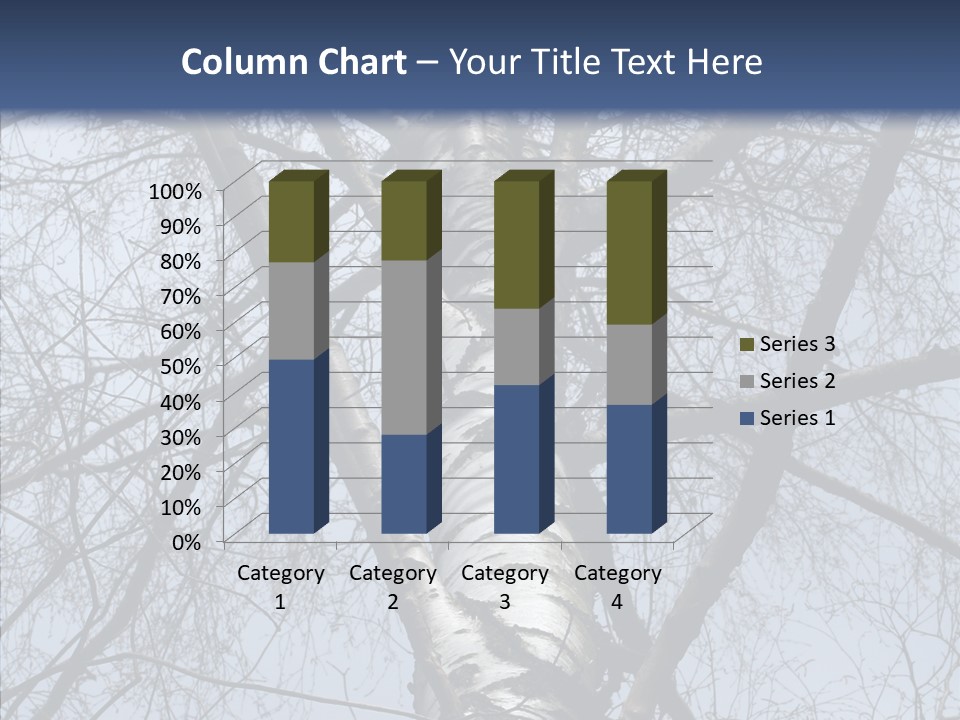 Plant Tree Black PowerPoint Template