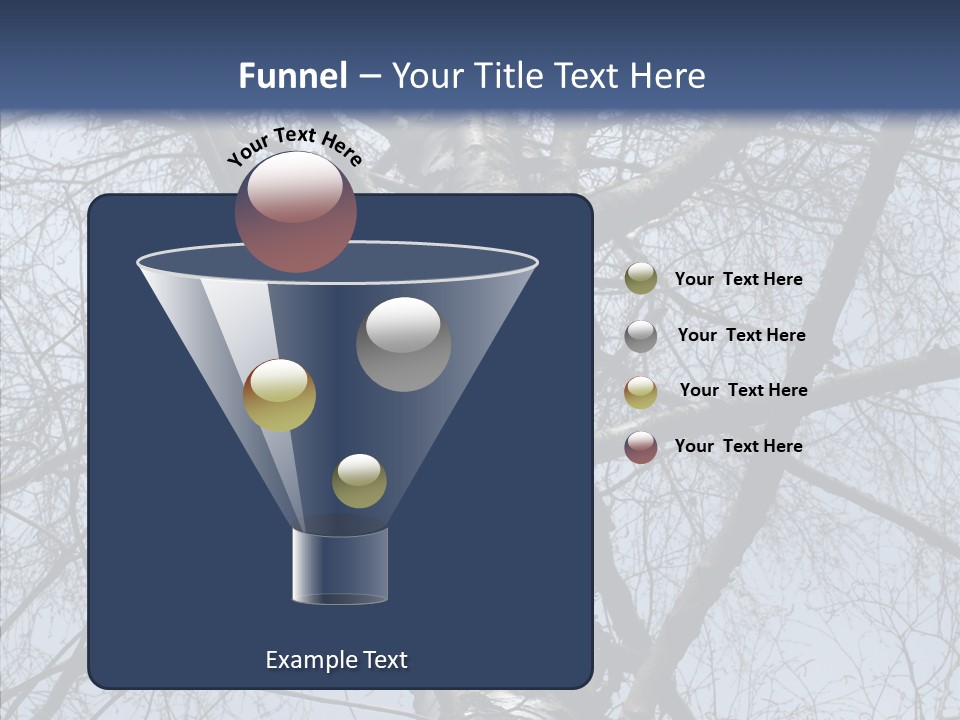 Plant Tree Black PowerPoint Template
