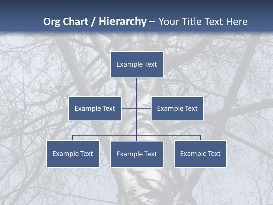 Plant Tree Black PowerPoint Template