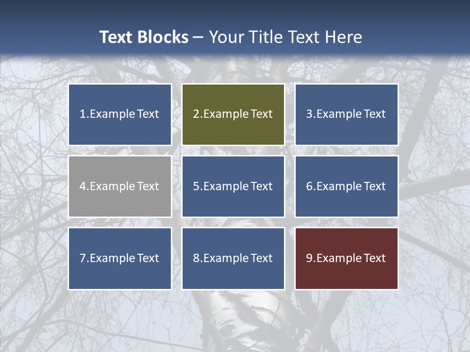 Plant Tree Black PowerPoint Template