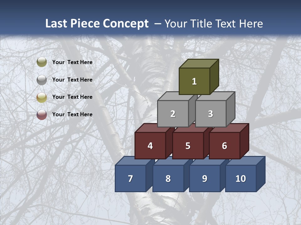 Plant Tree Black PowerPoint Template