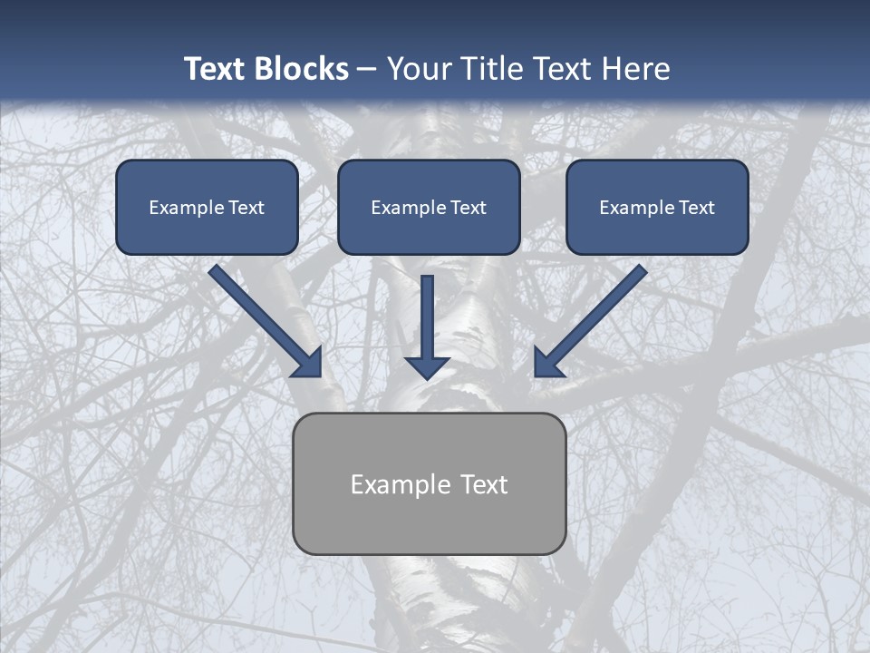 Plant Tree Black PowerPoint Template