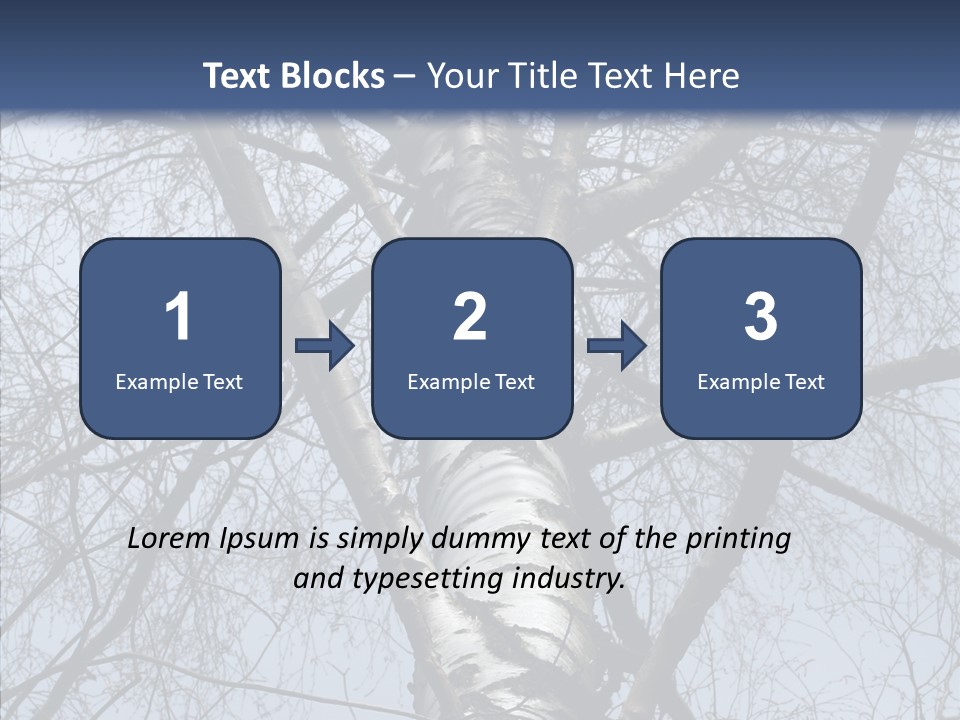 Plant Tree Black PowerPoint Template