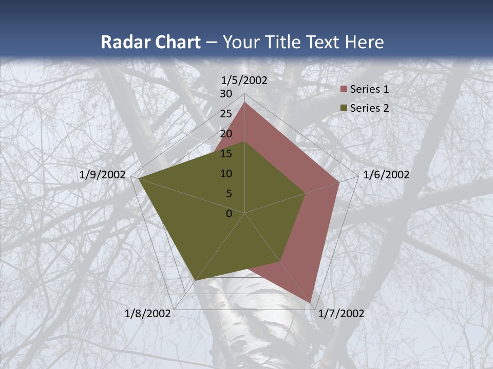 Plant Tree Black PowerPoint Template