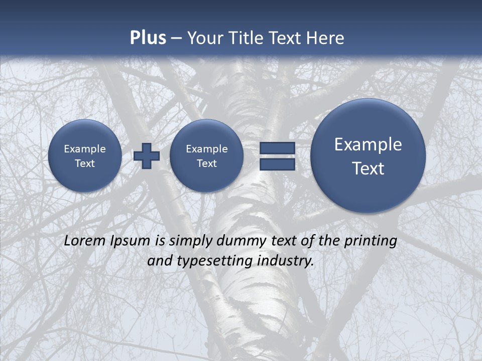 Plant Tree Black PowerPoint Template