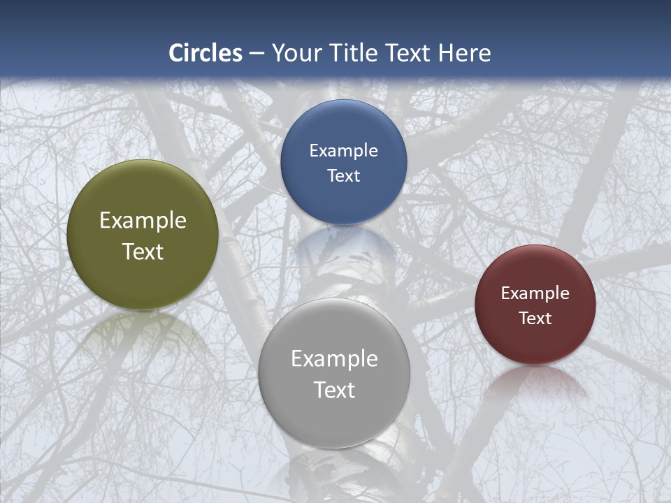 Plant Tree Black PowerPoint Template