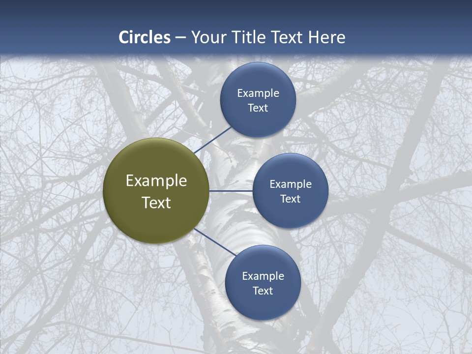 Plant Tree Black PowerPoint Template