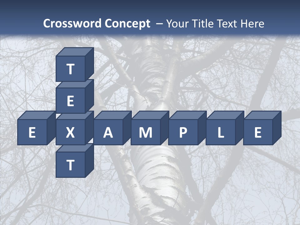 Plant Tree Black PowerPoint Template