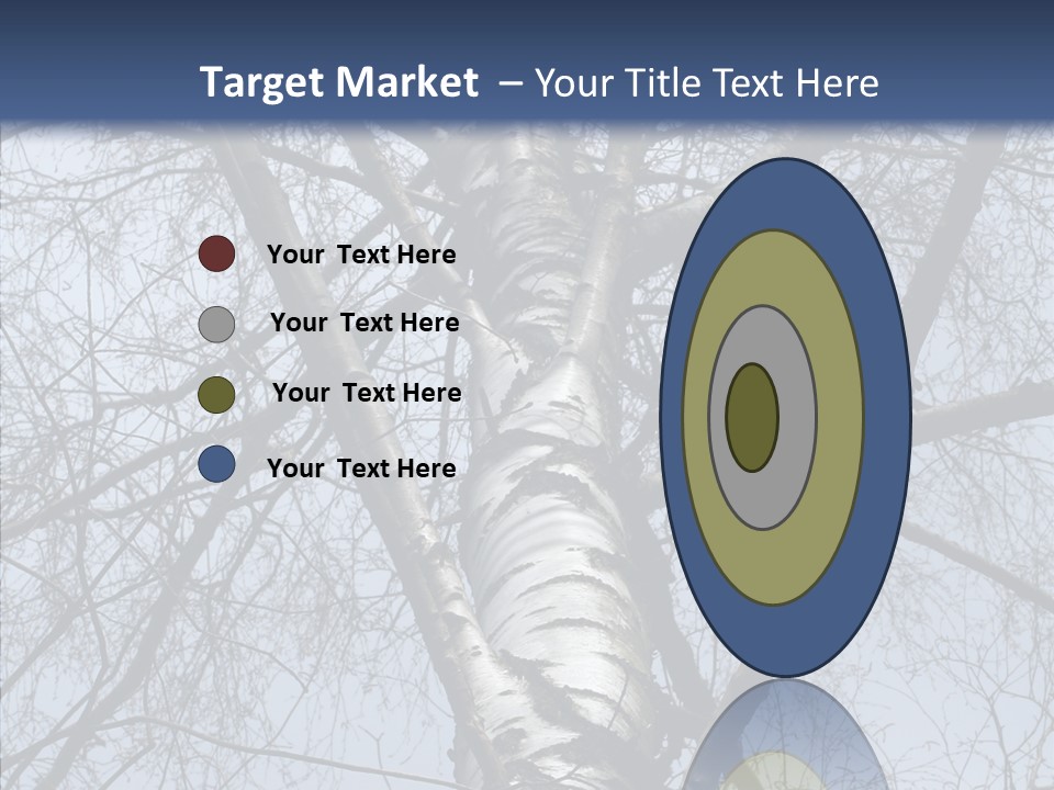 Plant Tree Black PowerPoint Template