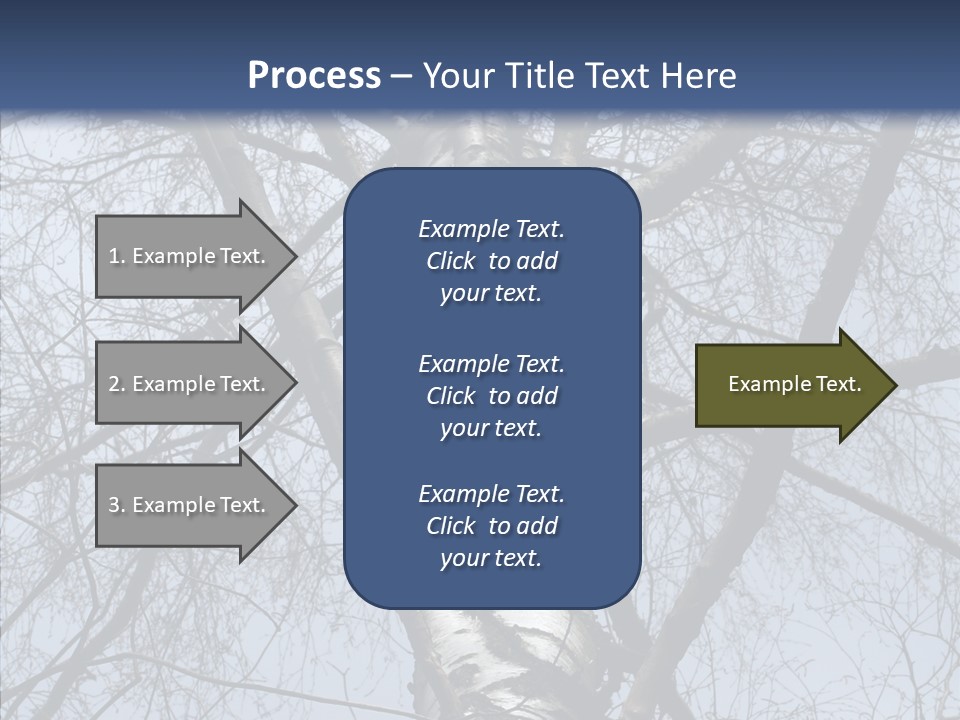 Plant Tree Black PowerPoint Template