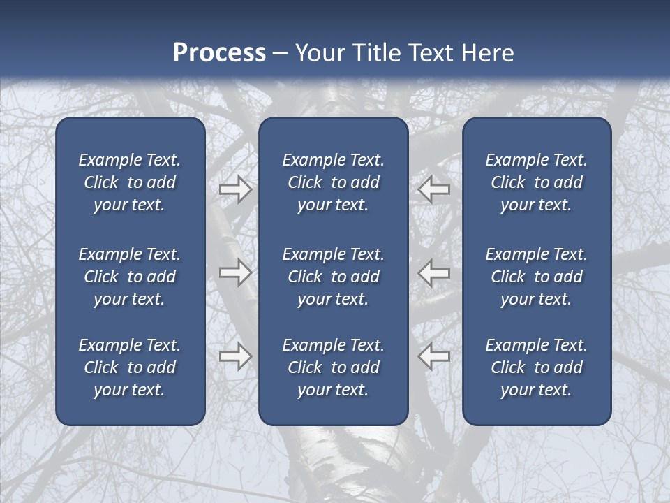 Plant Tree Black PowerPoint Template