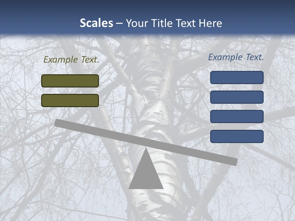 Plant Tree Black PowerPoint Template