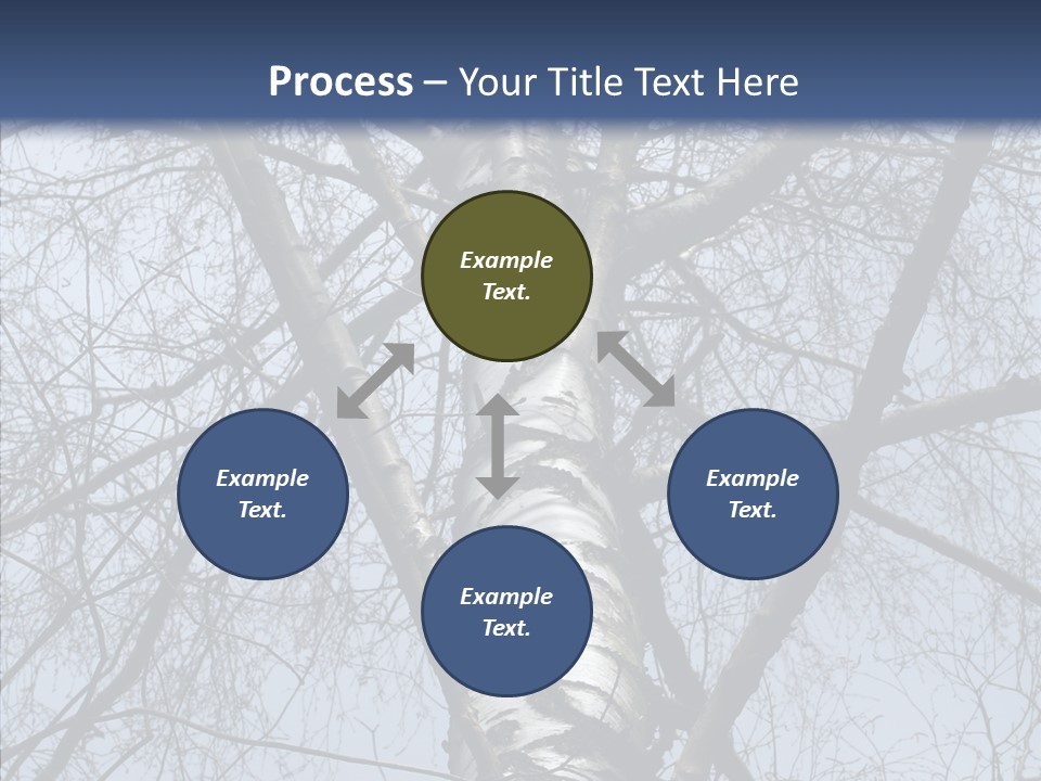Plant Tree Black PowerPoint Template