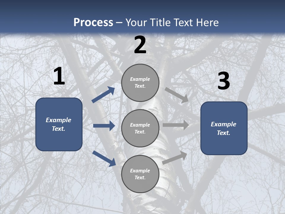 Plant Tree Black PowerPoint Template