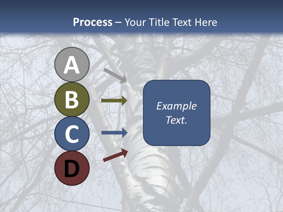 Plant Tree Black PowerPoint Template