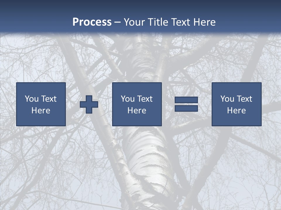 Plant Tree Black PowerPoint Template