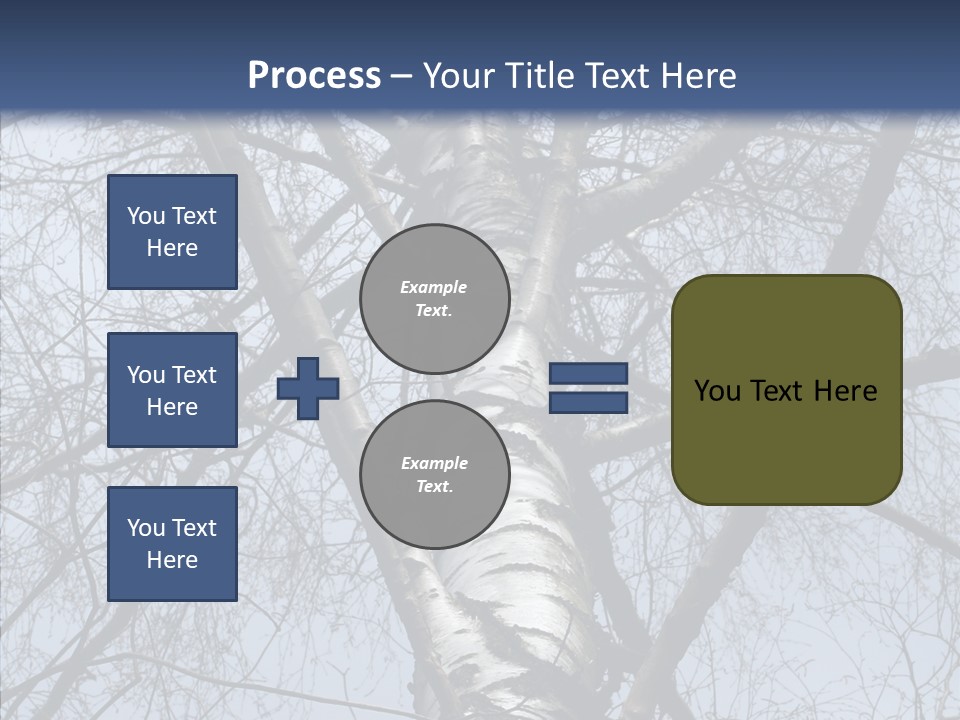 Plant Tree Black PowerPoint Template