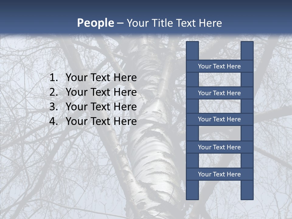 Plant Tree Black PowerPoint Template