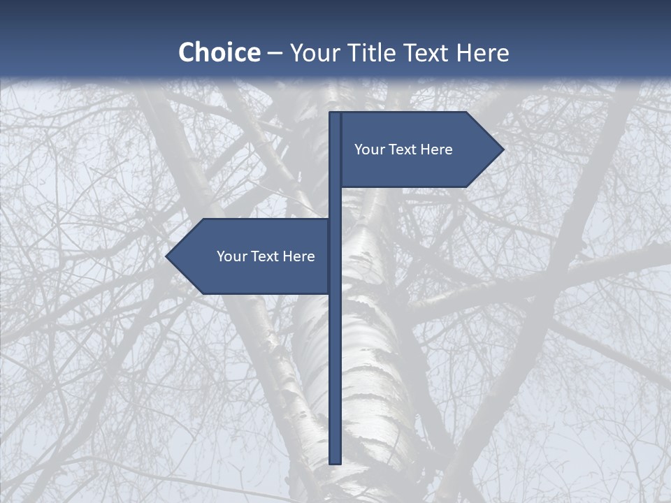 Plant Tree Black PowerPoint Template