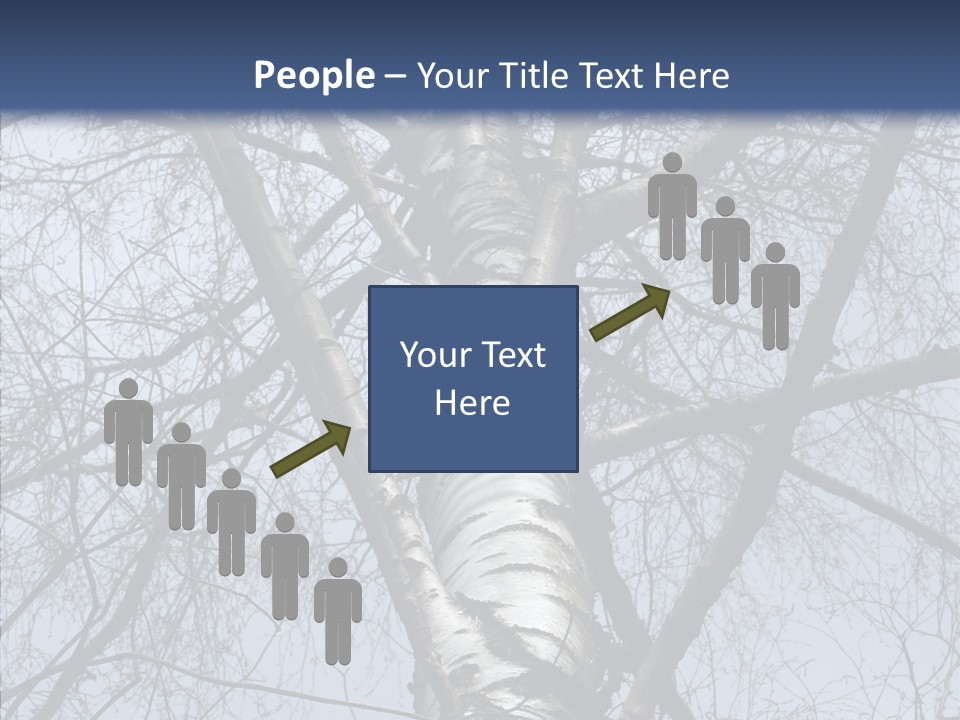 Plant Tree Black PowerPoint Template